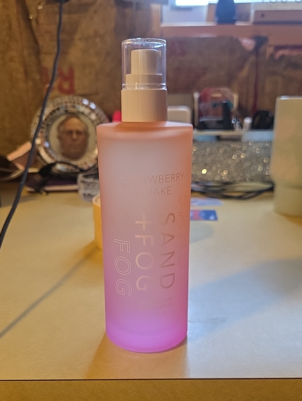 Strawberry Shake Sand + Fog Facial Mist — Pink Gradient Hydrating Spray